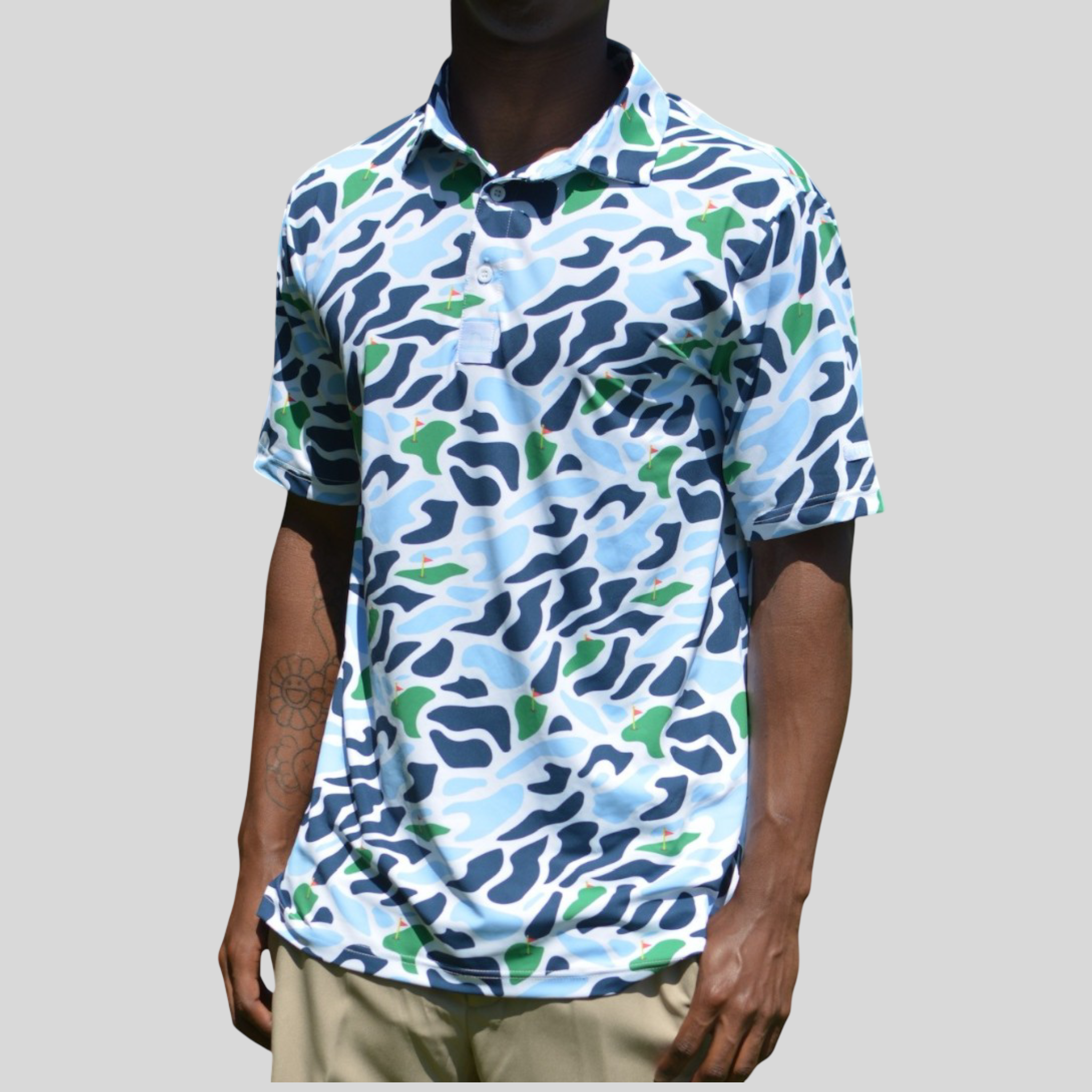 Clubhouse Camo Polo– Graveyard Golf Club